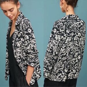 Anthropologie Ett:twa Intarsia Reversible Cardigan Sz small women